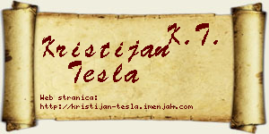 Kristijan Tesla vizit kartica
